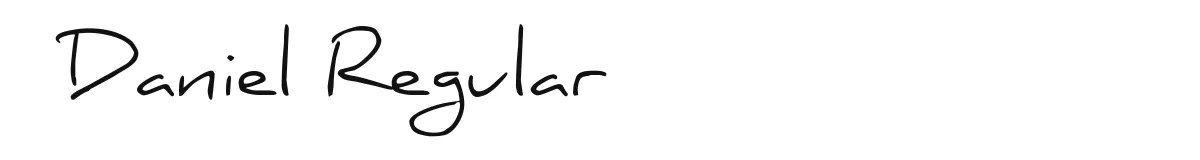 Daniel Regular original font preview