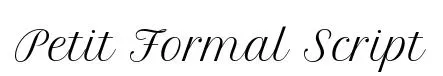 Petit Formal Script