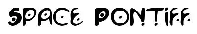 Space Pontiff original font preview