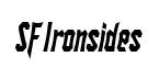 SF Ironsides Condensed Italic preview
