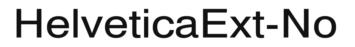 HelveticaExt-No font preview