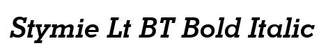 Stymie Lt BT Bold Italic