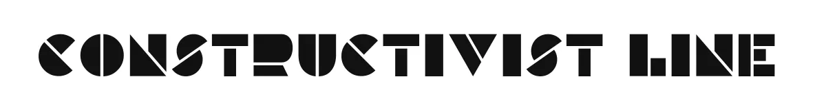 Constructivist Line original font preview