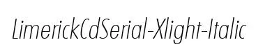 LimerickCdSerial-Xlight-Italic