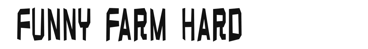Funny farm hard original font preview