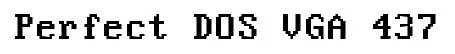 Perfect DOS VGA 437 original font preview