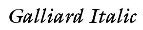 Galliard Italic