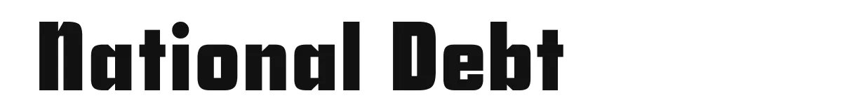 National Debt original font preview