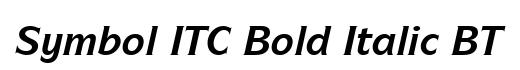 Symbol ITC Bold Italic BT
