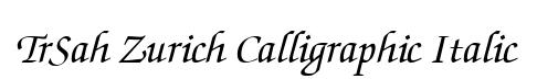 TrSah Zurich Calligraphic Italic