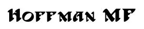 Hoffman MF original font preview