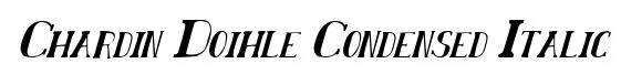 Chardin Doihle Condensed Italic