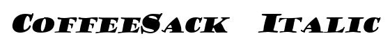 CoffeeSack  Italic