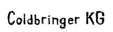 Coldbringer KG original font preview