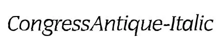 CongressAntique-Italic