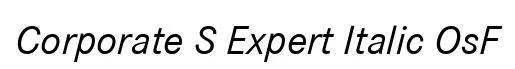 Corporate S Expert Italic OsF