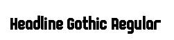 Headline Gothic Regular
