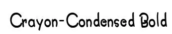 Crayon-Condensed Bold