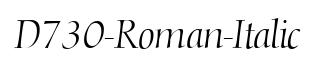D730-Roman-Italic