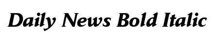 Daily News Bold Italic