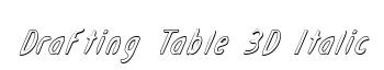 Drafting Table 3D Italic