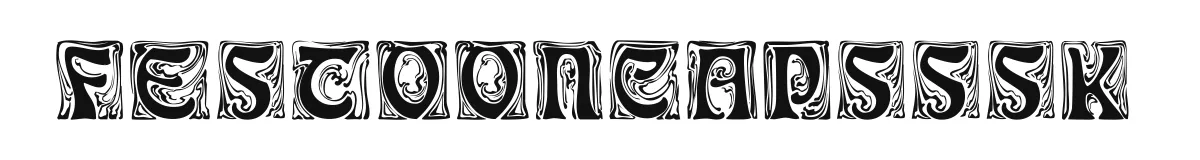 FestoonCapsSSK original font preview