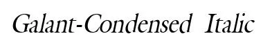 Galant-Condensed Italic