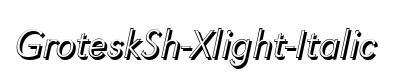 GroteskSh-Xlight-Italic