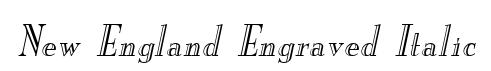 New England Engraved Italic
