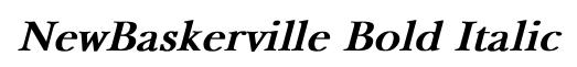 NewBaskerville Bold Italic