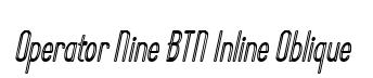 Operator Nine BTN Inline Oblique