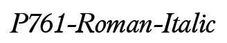 P761-Roman-Italic
