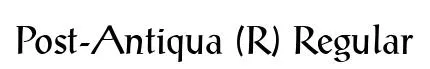 Post-Antiqua (R) Regular