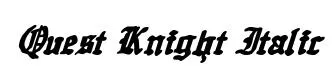 Quest Knight Italic