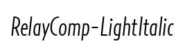 RelayComp-LightItalic