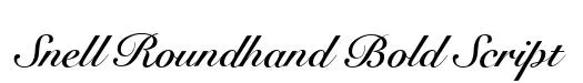 Snell Roundhand Bold Script