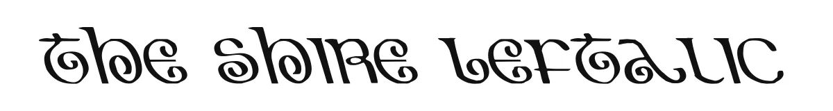 The Shire Leftalic original font preview