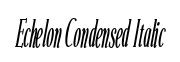 Echelon Condensed Italic