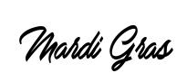 Mardi Gras original font preview