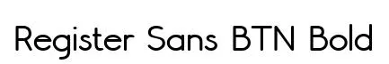 Register Sans BTN Bold