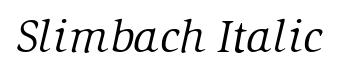 Slimbach Italic