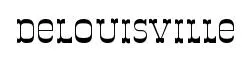 DeLouisville original font preview