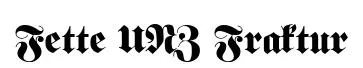 Fette UNZ Fraktur original font preview