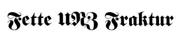 Fette UNZ Fraktur Fetteunzfraktur preview