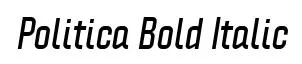 Politica Bold Italic