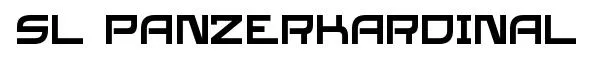 SL Panzerkardinal original font preview