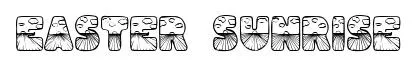 Easter Sunrise original font preview