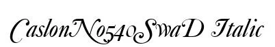 CaslonNo540SwaD Italic