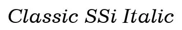 Classic SSi Italic