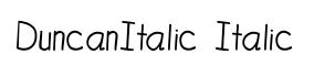 DuncanItalic Italic